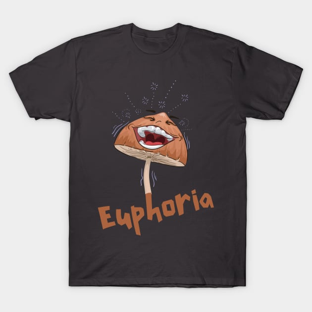 Euphoria mushroom T-Shirt by TigrArt